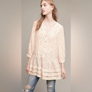 Anthropologie Maeve Paccia Buttondown Tunic, Size S